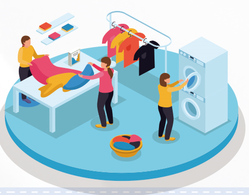 云朵啦中央洗衣工廠校園智慧洗衣